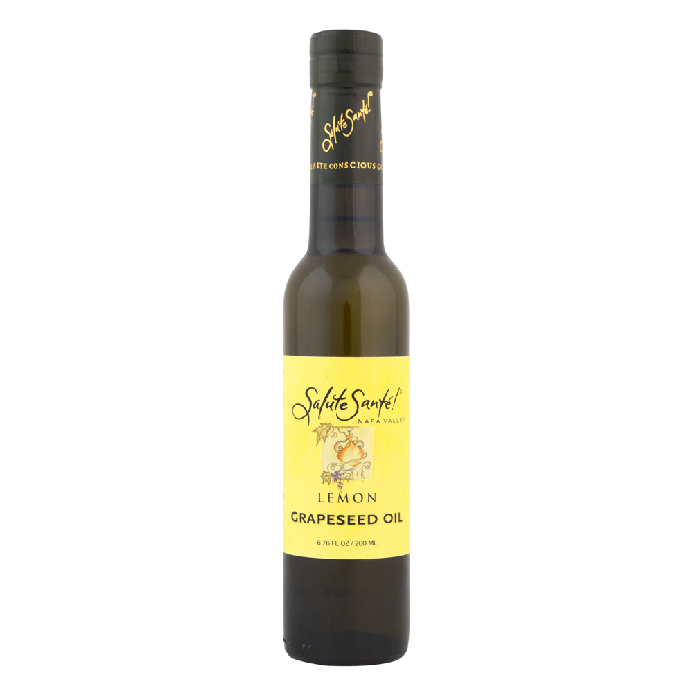 Salute Santé! Lemon infused grapeseed oil made in Napa Valley.