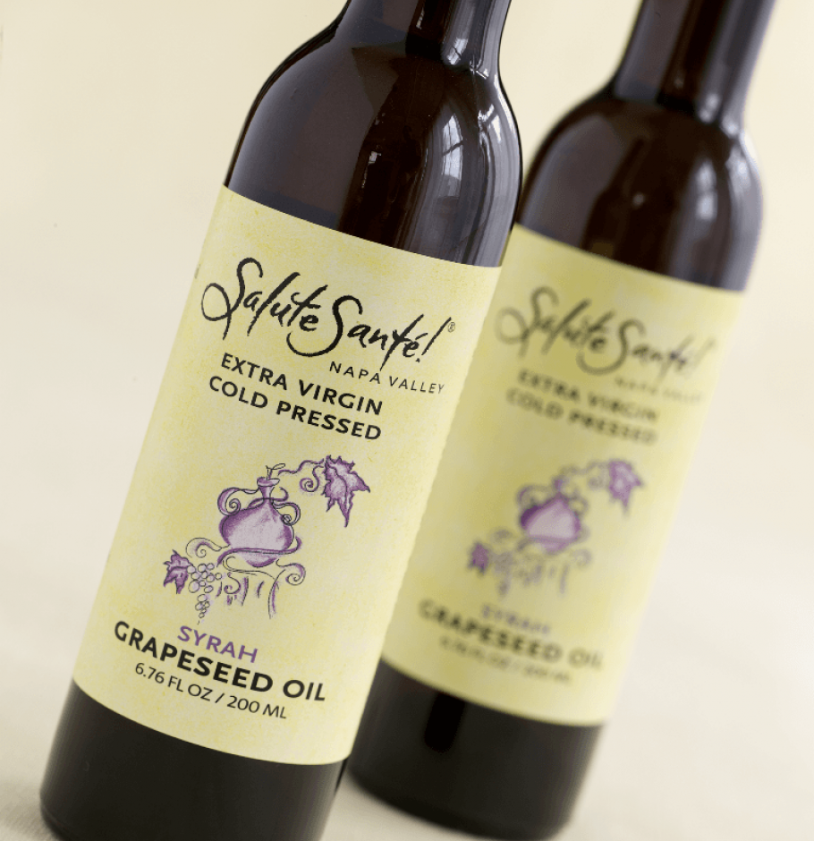 TO YOUR HEALTH Cold Pressed Grapeseed Oil - 200ML Glass Bottle - Salute  Santé! Grapeseed Oil