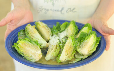 Caesar Salad Dressing and Bagna Cauda Croutons
