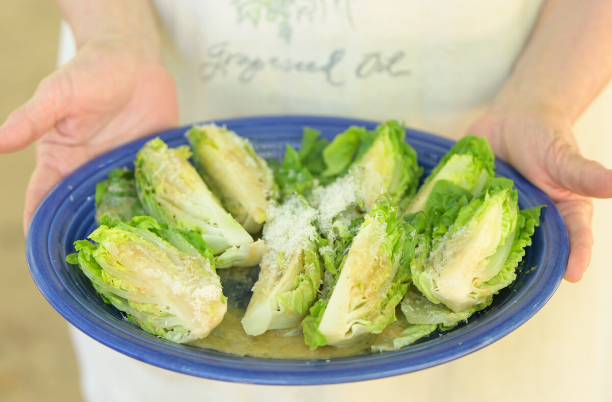 Caesar Salad Dressing and Bagna Cauda Croutons Salute Santé
