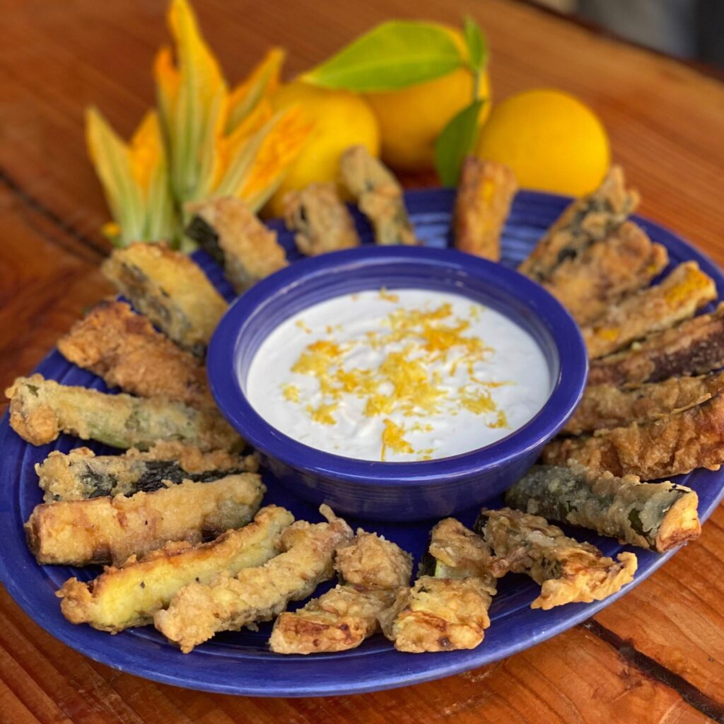 Fried Zucchini Sticks Salute Santé! Grapeseed Oil