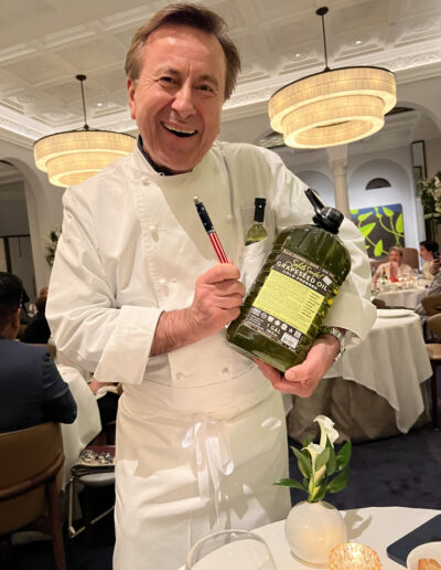 Daniel Boulud and "the finest grapeseed oil in the world."