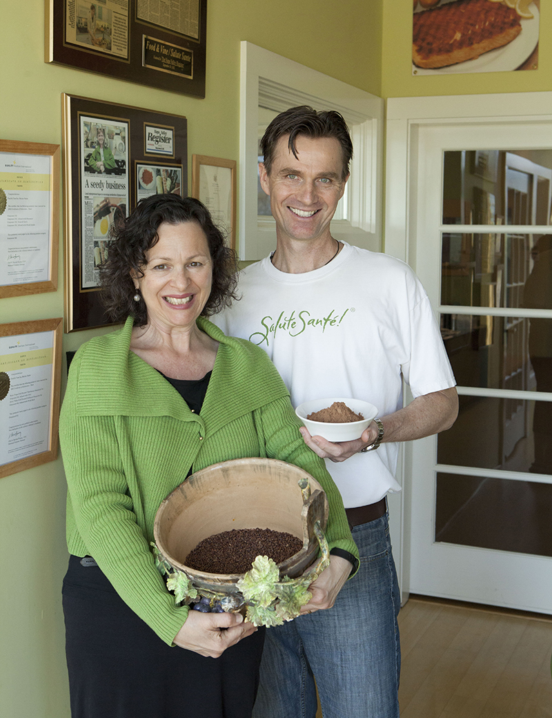 Husband and wife team Valentin and Nanette Humer are the owners and founders of Food and Vine Inc., which makes grapeseed oil and grapeseed flour Matt Salvo