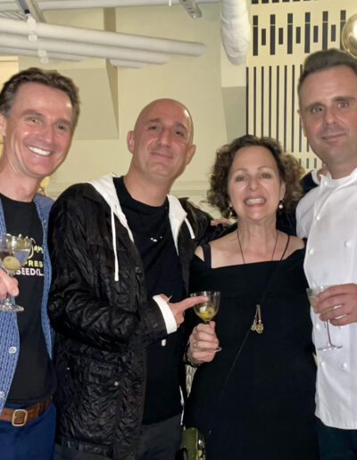 Chef Greg Brainin, Valentin & Nanette, Chef Markus Glocker at Koloman 2nd Anniversary party