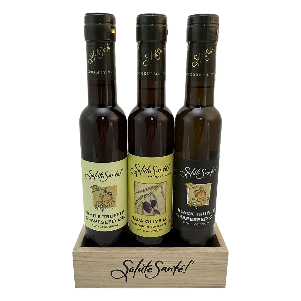 black white olive trio